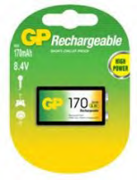 201362 / x1 pile 9V 170 mAh